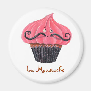 Kuchen-und La-Schnurrbart Magnet