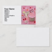 Kuchen-und Labrador-Fee-Malen Visitenkarte (Vorne/Hinten)