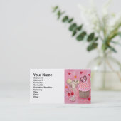 Kuchen-und Labrador-Fee-Malen Visitenkarte (Stehend Vorderseite)