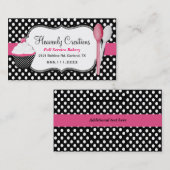 Kuchen-und Löffel-Bäckerei-Visitenkarte Visitenkarte (Vorne/Hinten)