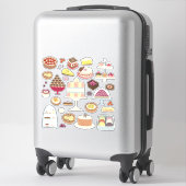 Kuchen und Patisserie Kuchen Köstliche Leckerei Aufkleber (Koffer)