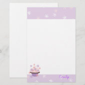Kuchen und Stars Briefpapier (Vorne/Hinten)