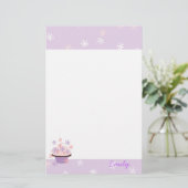 Kuchen und Stars Briefpapier (Stehend Vorderseite)