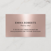 Kuchen und Süßigkeiten Bäckerei Rose Goldschmiedeb Visitenkarte (Rückseite)