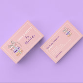 Kuchen und Süßigkeiten Koch Backwaren Macaroon Ros Visitenkarte