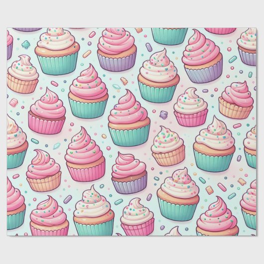 Kuchen und Teigwaren Geschenkpapier (Flach)