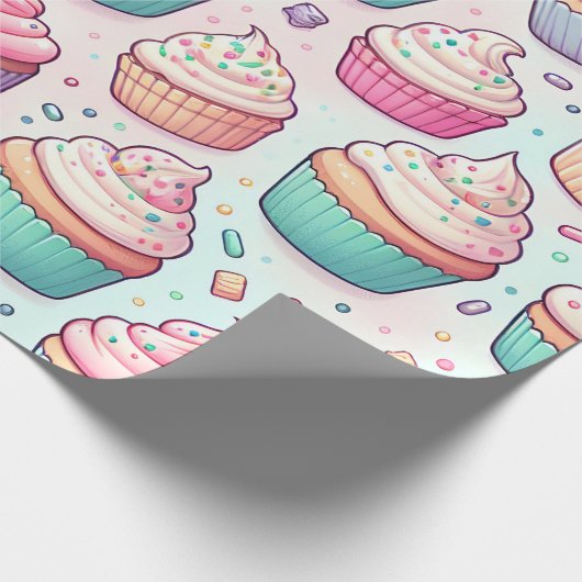 Kuchen und Teigwaren Geschenkpapier (Ecke)