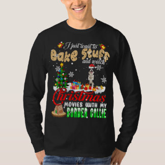Kuchen und Weihnachtsfilme mit meinem Bord ansehen T-Shirt
