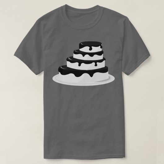 Kuchen und Weißkuchen T-Shirt (Design vorne)
