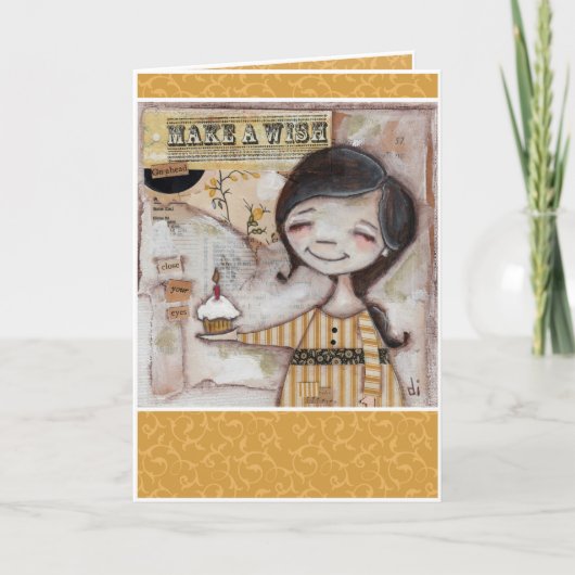 Kuchen und Wünsche - unBirthday Card Karte (Vorderseite)