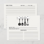 Küchen Utensil Brautparty Recipe Cards Postkarte (Vorne/Hinten)