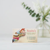 Kuchen-Visitenkarte für Bäckerei Visitenkarte (Stehend Vorderseite)