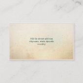 Kuchen-Visitenkarte für Bäckerei Visitenkarte (Rückseite)