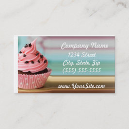 Kuchen-Visitenkarte-Rosa-Strudel Visitenkarte