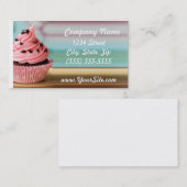 Kuchen-Visitenkarte-Rosa-Strudel Visitenkarte (Vorne/Hinten)