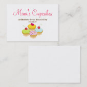 Kuchen-Visitenkarte-Schablone Visitenkarte (Vorne/Hinten)