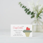 Kuchen-Visitenkarte Visitenkarte (Stehend Vorderseite)