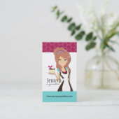 Kuchen-Visitenkarte Visitenkarte (Stehend Vorderseite)