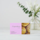 Kuchen-Visitenkarte Visitenkarte (Stehend Vorderseite)