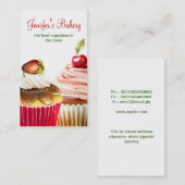 Kuchen-Visitenkarten Visitenkarte (Vorne/Hinten)