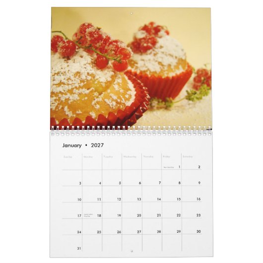 Kuchen-Wandkalender Kalender (Jan 2027)
