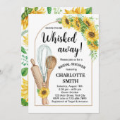 Küchen weggeflüstert Bridal Einladung Sonnenblume (Vorne/Hinten)