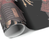 Kuchen Yaga Hütten-Schwarzes Geschenkpapier (Rolleneckpunkt)