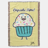 Kuchen-Zeit mit besprüht süßen Nachtischfondant Decke (Vorderseite Vertikal)