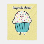 Kuchen-Zeit mit besprüht süßen Nachtischfondant Fleecedecke (Vorderseite)