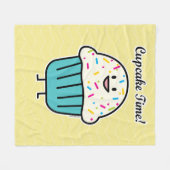 Kuchen-Zeit mit besprüht süßen Nachtischfondant Fleecedecke (Vorderseite (Horizontal))