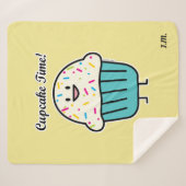 Kuchen-Zeit mit besprüht süßen Nachtischfondant Sherpadecke (Vorderseite (Horizontal))