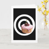 Kuchen-Ziel-Gruß-Karte Karte (Gelbe Blume)