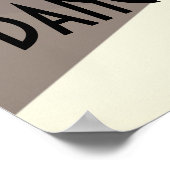 Küchen-Zitat-Plakat, das meine Küche zum Tanzen gi Poster (Ecke)