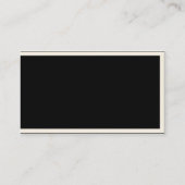 Küchenauftragnehmer Cabinetry White Black Card Visitenkarte (Rückseite)