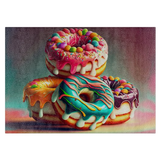 Küchenbackdonuts Schneidebrett (Vorderseite)