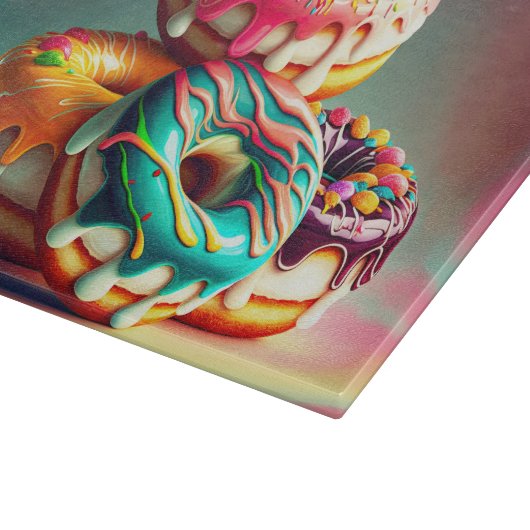 Küchenbackdonuts Schneidebrett (Ecke)