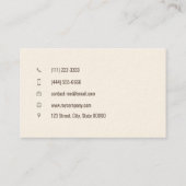 Küchenbäcker Visitenkarte (Rückseite)