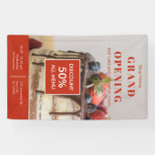 Kuchenbackerei Kleines Unternehmen Große Eröffnung Banner (Horizontal)
