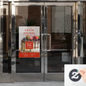 Kuchenbackerei Kleines Unternehmen Große Eröffnung Fensteraufkleber (Büro Tür)