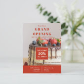 Kuchenbackerei Kleines Unternehmen Große Eröffnung Postkarte (Stehend Vorderseite)