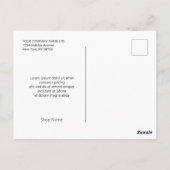 Kuchenbackerei Kleines Unternehmen Große Eröffnung Postkarte (Rückseite)