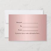 Kuchenbackerei Rose Gold Tropfen Konditorei Koch (Rückseite)