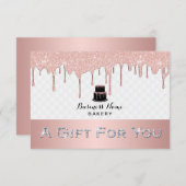 Kuchenbackerei Rose Gold Tropfen Konditorei Koch (Vorne/Hinten)