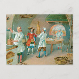 Kuchenbäckerei Vintage-Lebensmittelwerbung Kunst Postkarte