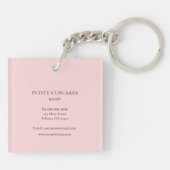 Kuchenbackwarengeschäft Schlüsselanhänger (Rückseite)