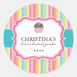 Kuchenbälle - Verpackungsaufkleber Runder Aufkleber