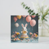 Kuchenballons Feiertagskarte (Stehend Vorderseite)