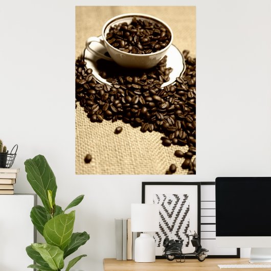 Küchenbild-Kaffeetasse Poster (Heimbüro)