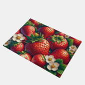 Küchenbodenmatte Erdbeeren Fußmatte (Schrägansicht)