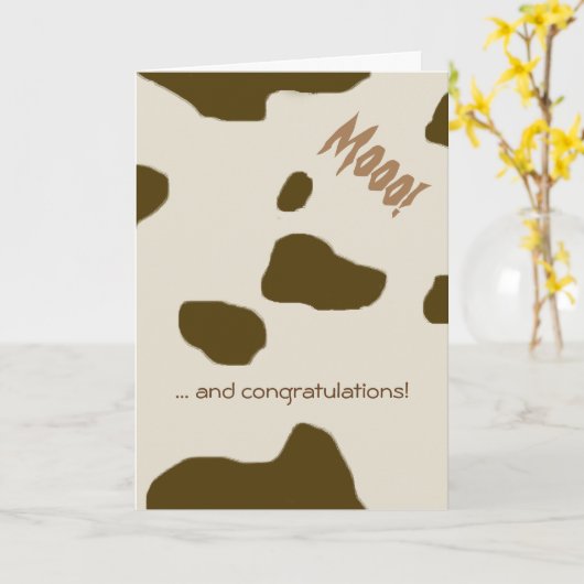 KUCHENbraun Karte (Gelbe Blume)